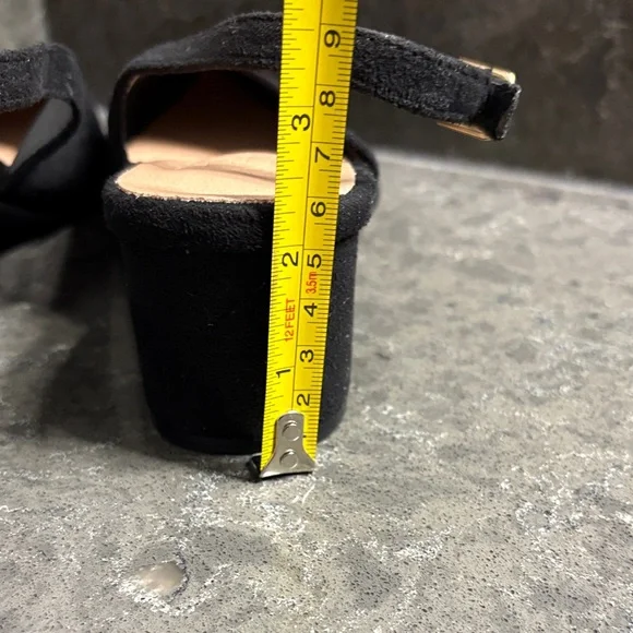 Chic Black Suede Slingback Heels for Women - Picture 7 of 9